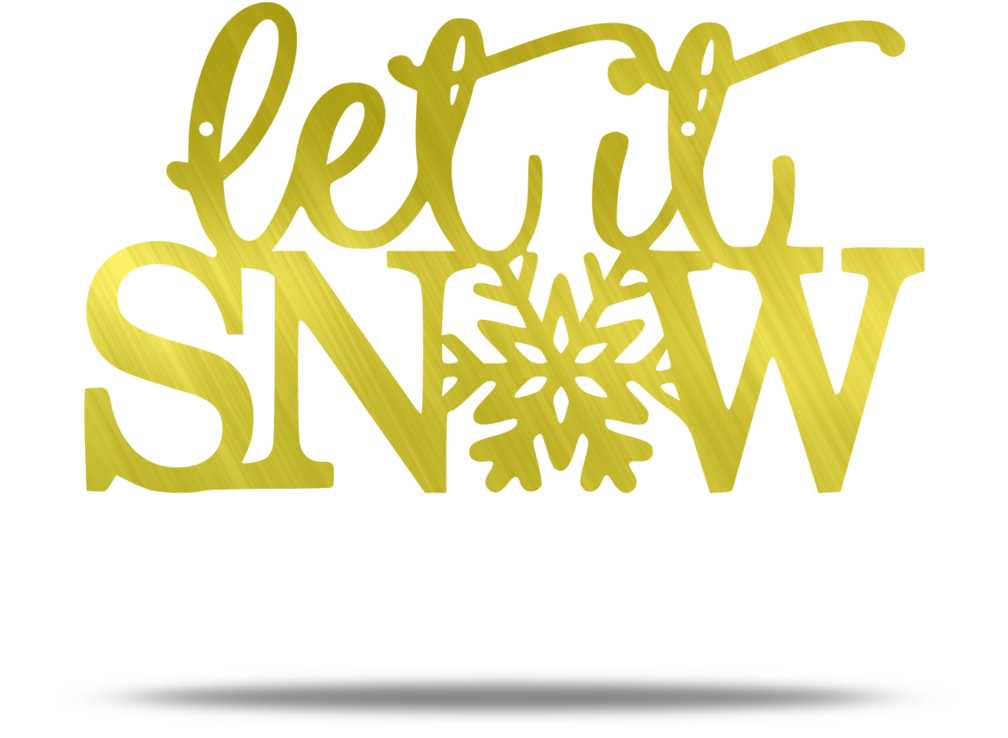 Let It Snow Steel Wall Sign (1024x1024), Png Download