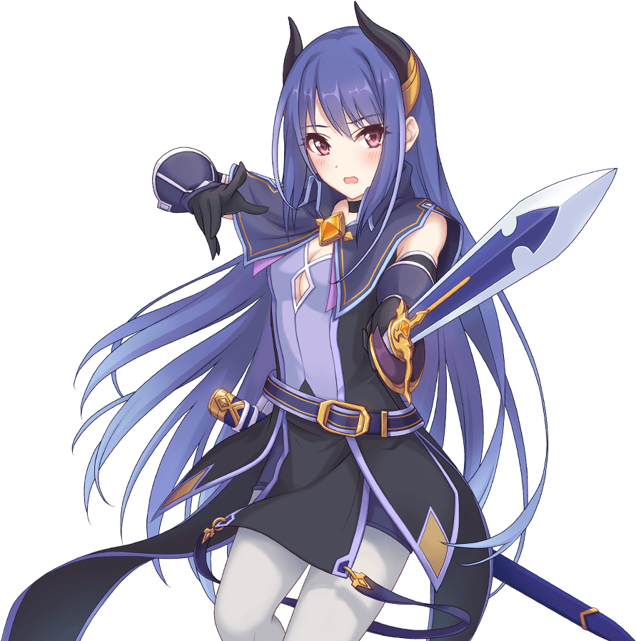 Cool Fiend Katana Shijo Rei Rare Start 0 Shy - 超 異域 公主 連結 角色 (1000x1000), Png Download