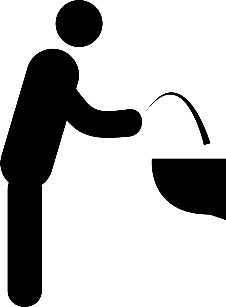 Png File Svg - Silueta Persona Tomando Agua (722x980), Png Download