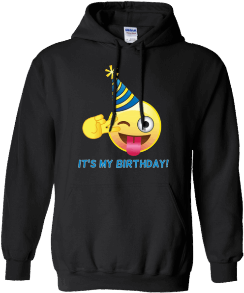 Emoji It's My Birthday Peace Sign With Party Hat T - No Such Thing As A Fish Hoodie (600x600), Png Download