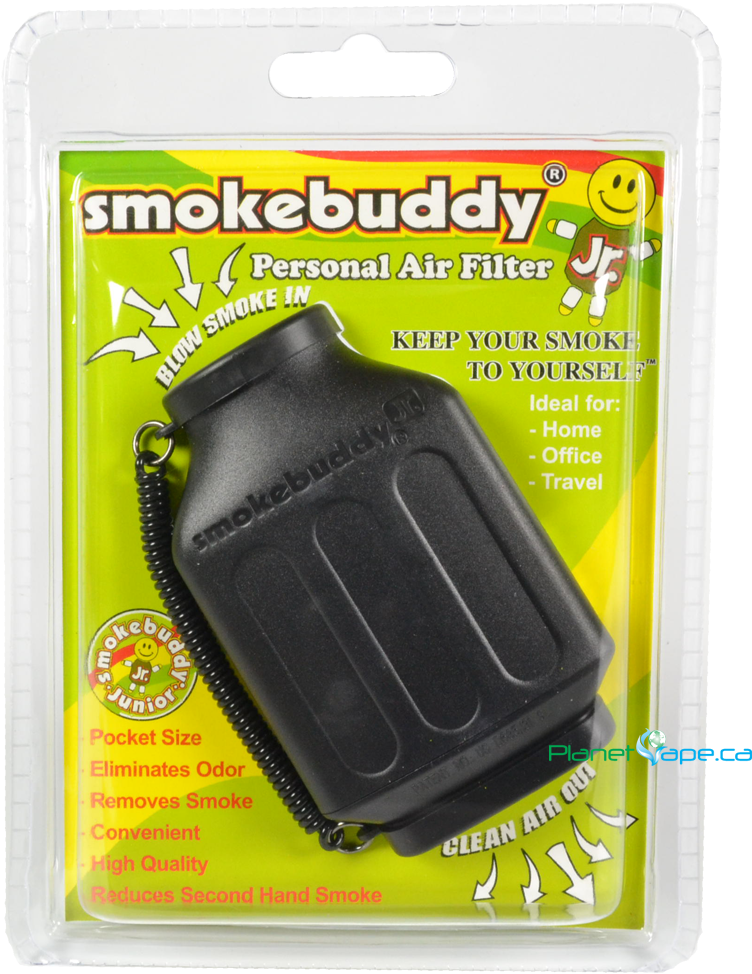 Smokebuddy Jr Black - Yellow Smoke Buddy Junior - Personal Air Purifiery (1000x1000), Png Download