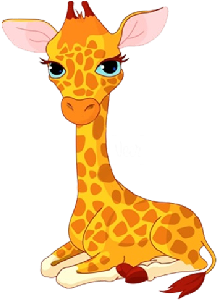 Baby Giraffe Cartoon Png - Cartoon Baby Giraffes (600x600), Png Download