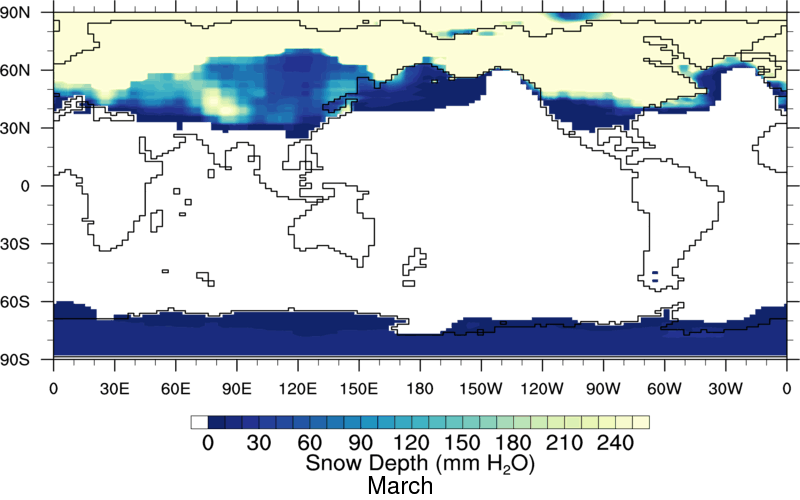 Glacial Snowdepth Surface 03 Dl - Map (800x500), Png Download