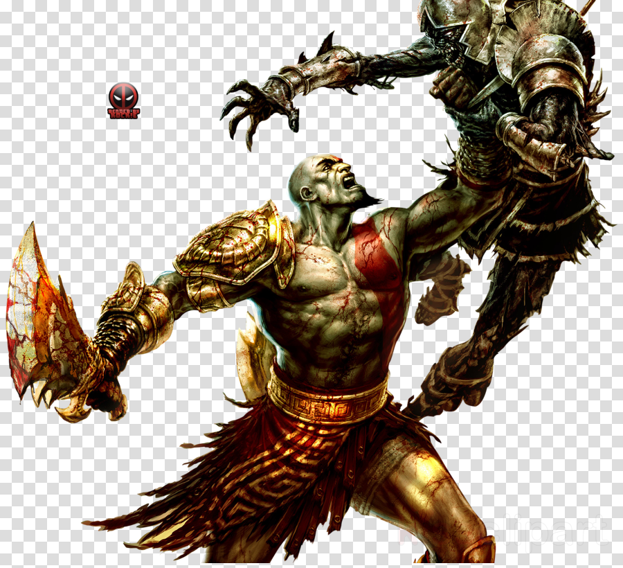 Clipart Resolution 1750*1580 - God Of War 4 Kratos Die (900x820), Png Download