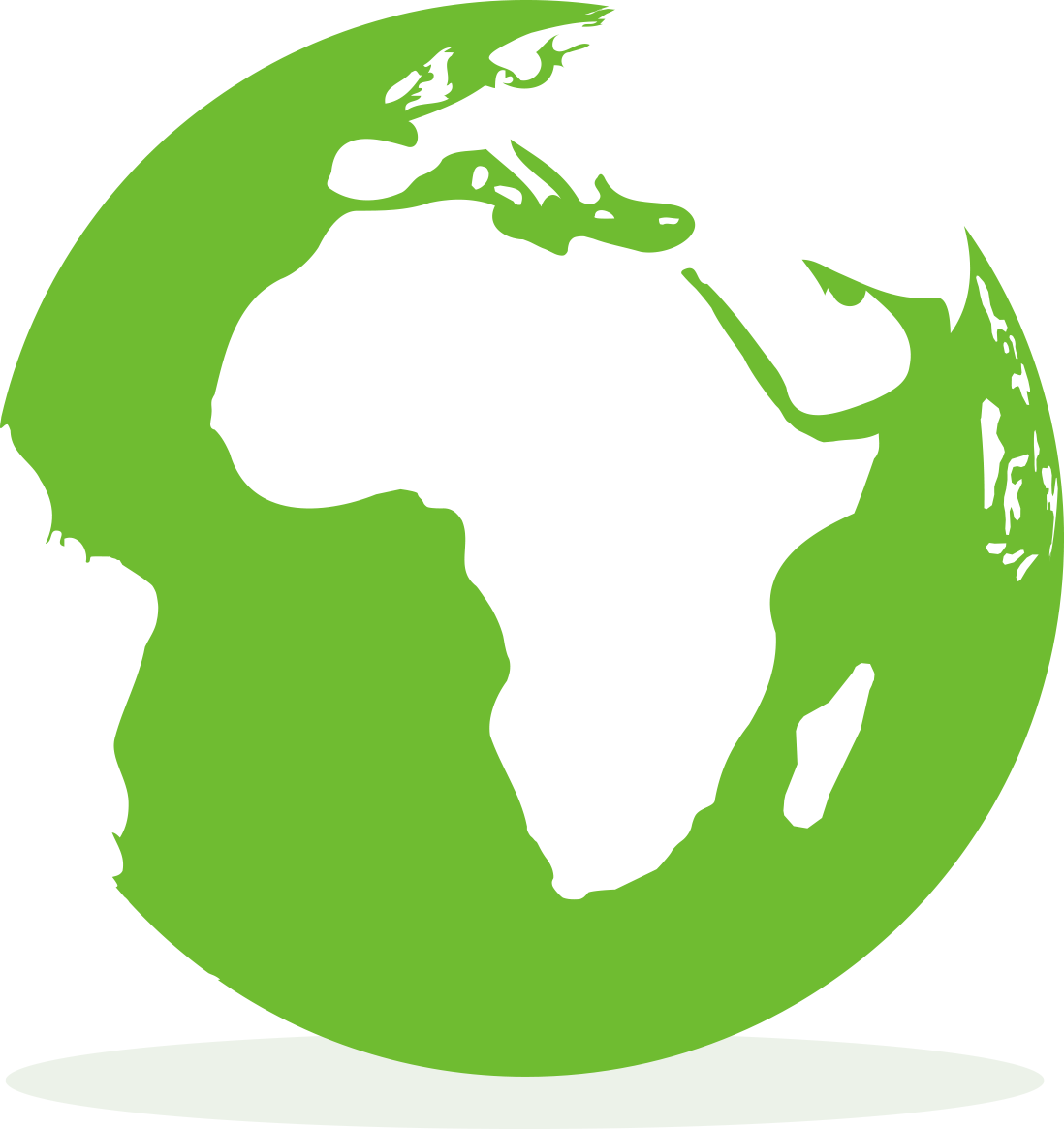 Green Globe Png Clipart Free (1098x1165), Png Download