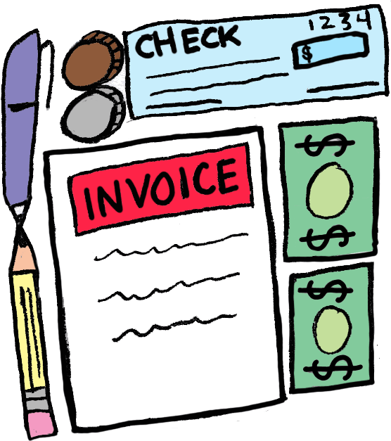 Vector Freeuse Stock Statement Bank Free On - Accountant Things Clip Art (555x694), Png Download
