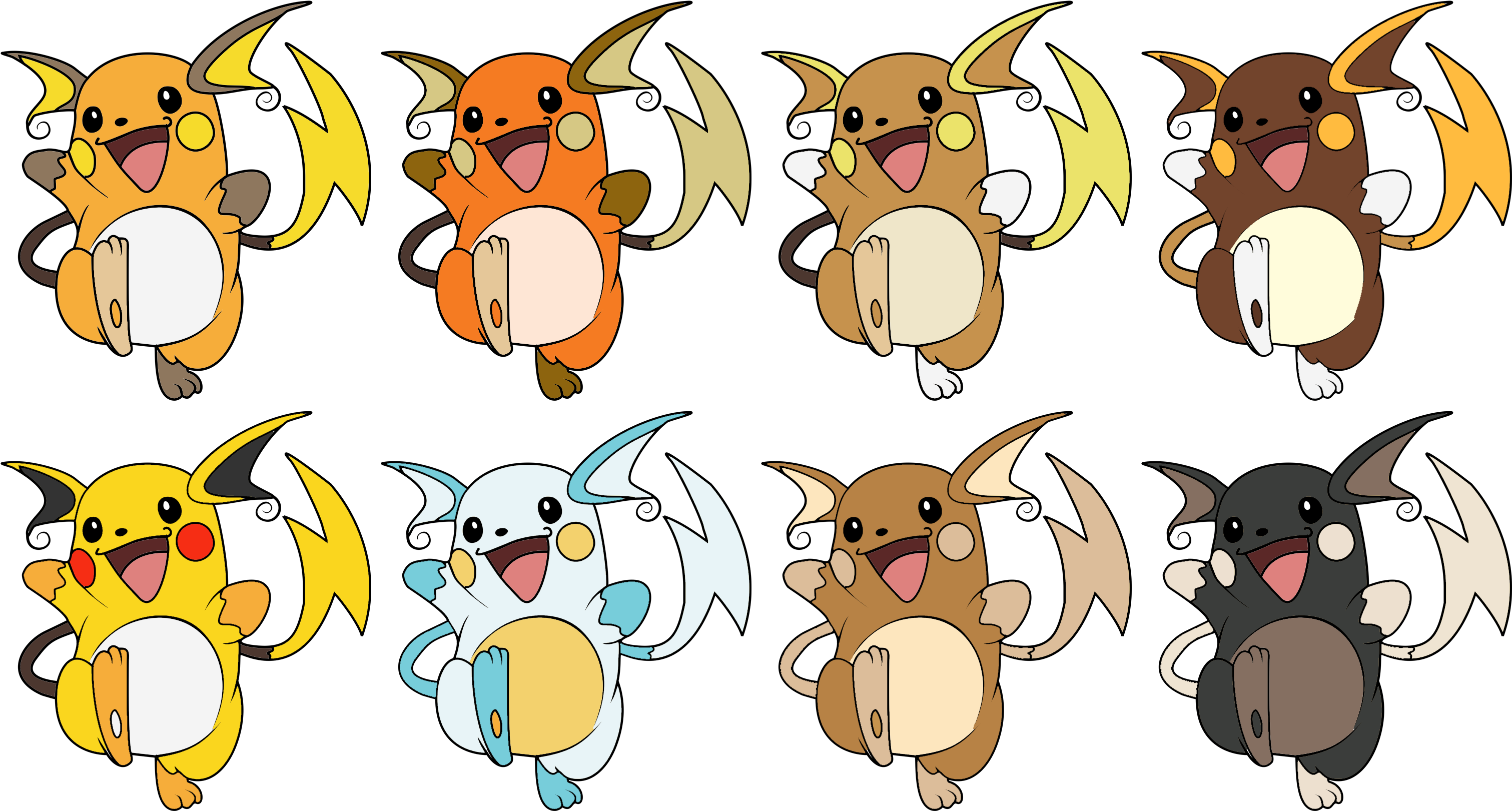 Lizuka's Alternate Color Mock-ups Take 2 - Pokemon Go: Diary Of A Wimpy Raichu [book] (3040x1640), Png Download