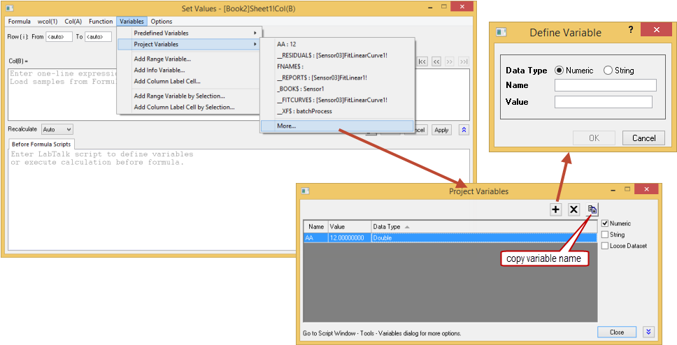 Define And Access Project Variables In Set Column Values - Set (973x513), Png Download
