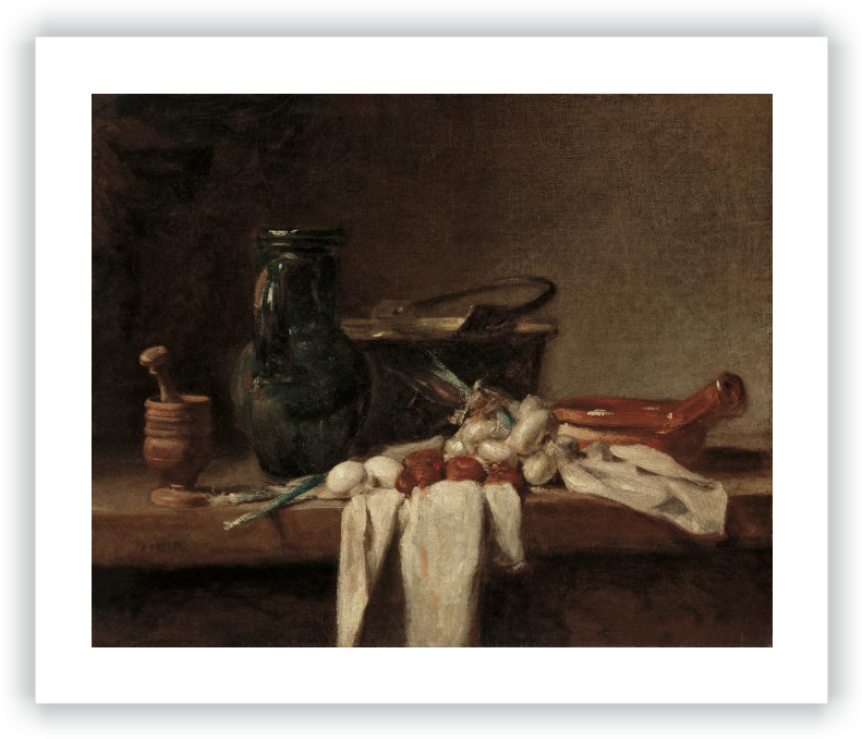 Still Life With Pestle And Mortar, Pitcher And Copper - Still Life With Jug And Copper Pot Art Print (800x683), Png Download