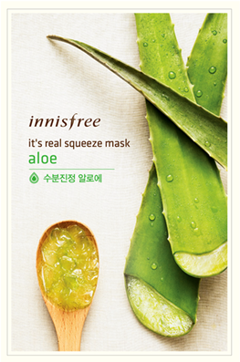 A Mask Made With Aloe Vera To Fully Moisturize And - Innisfree It's Real Squeeze Mask (lime) 1 Pc (860x500), Png Download