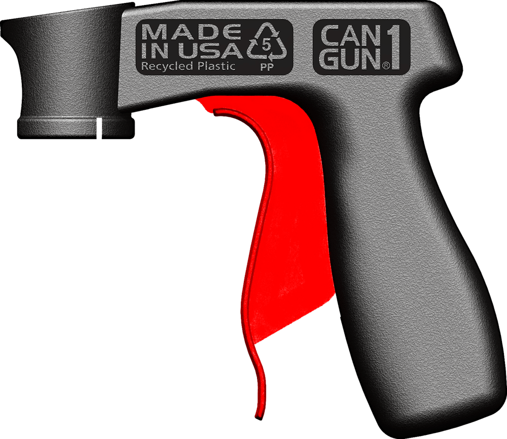 Cangun1 Spray Can Tool - Gun For Spray Can (1000x867), Png Download