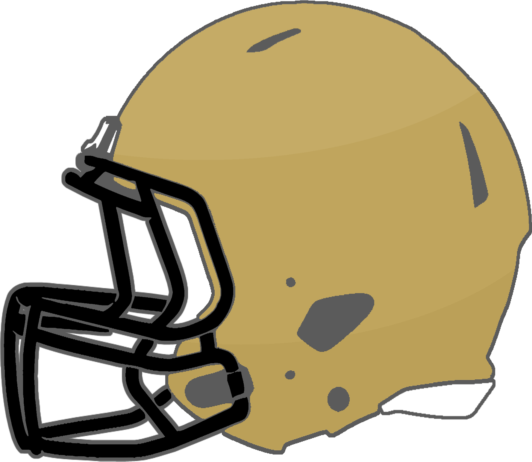Amory Panthers - Oak Grove Football Helmet (1800x1565), Png Download