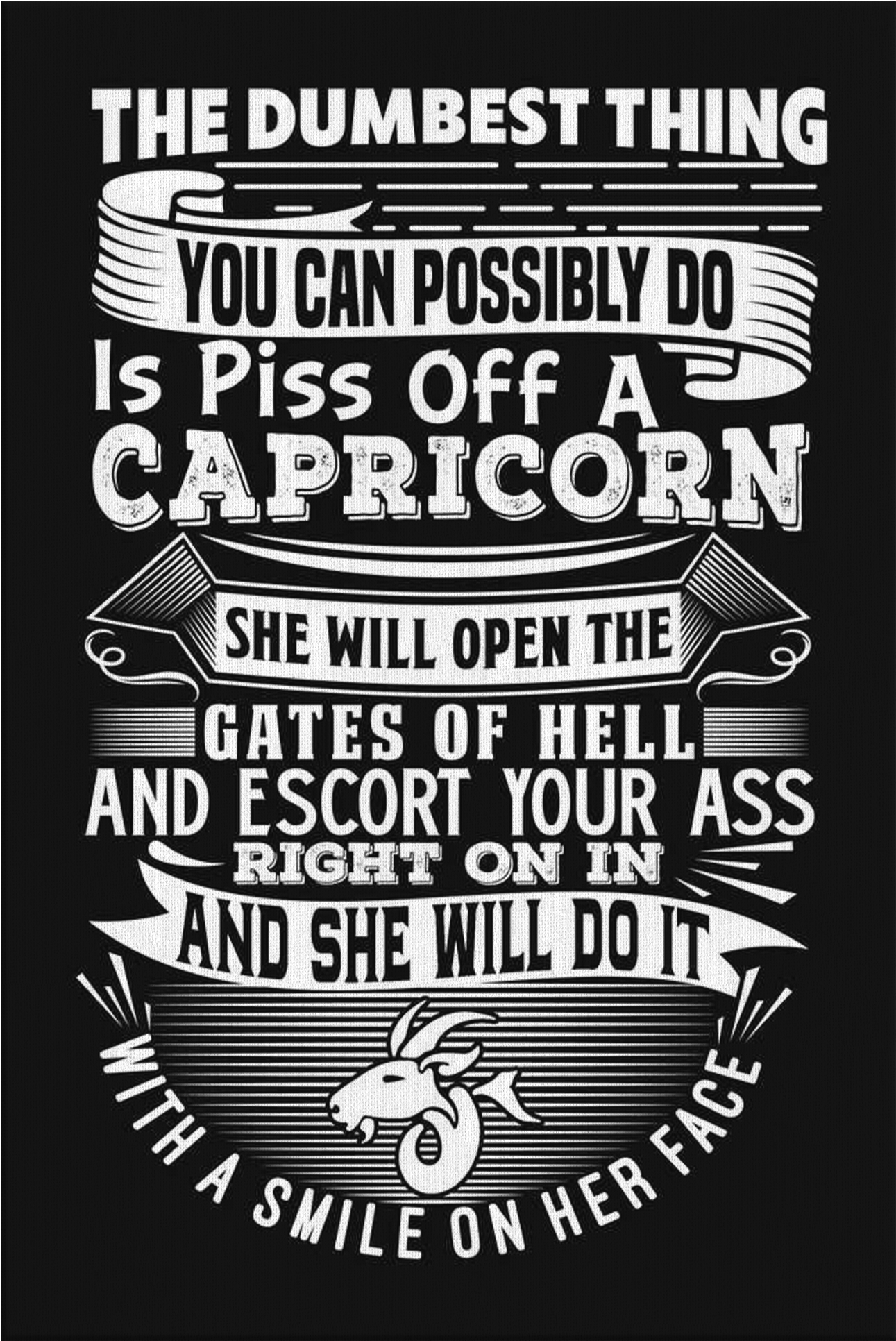 Capricorn Canvas Ready To Hang - T-shirt (2000x2000), Png Download