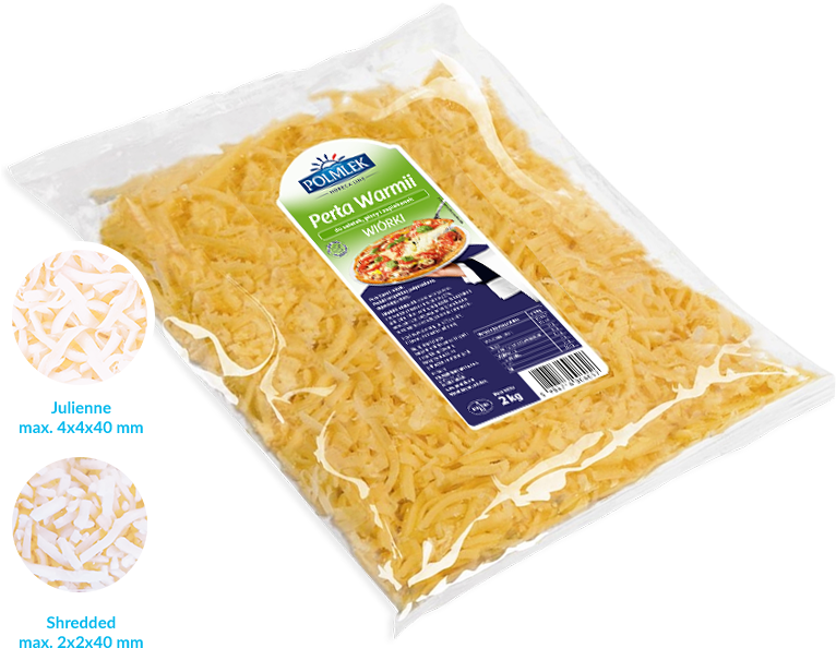 Cheese Spreads Are Known And Liked Products In Convenient - Polmlek Pizza Mix Wiórki 2kg (776x600), Png Download