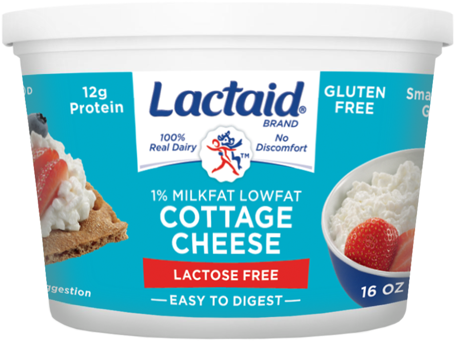 Liddells Lactose Free Shredded Cheese - Lactaid Lowfat Cottage Cheese - 16 Oz Tub (960x960), Png Download