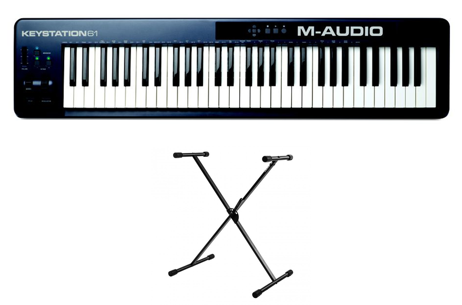 Usb Midi Keyboard Bundle - Controlador M Audio Keystation 61 (1471x972), Png Download
