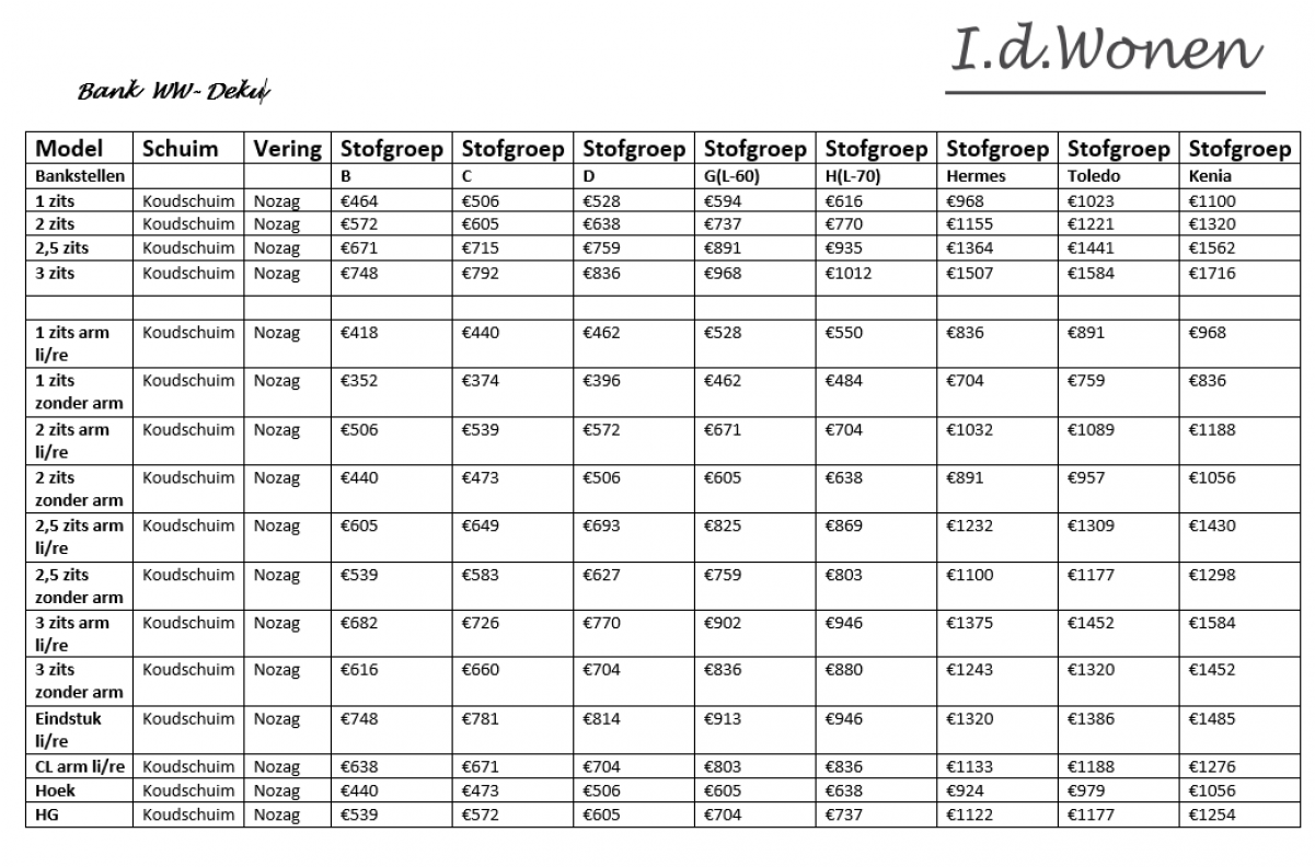 Prijslijst Ww-deku - Paper (1200x1200), Png Download