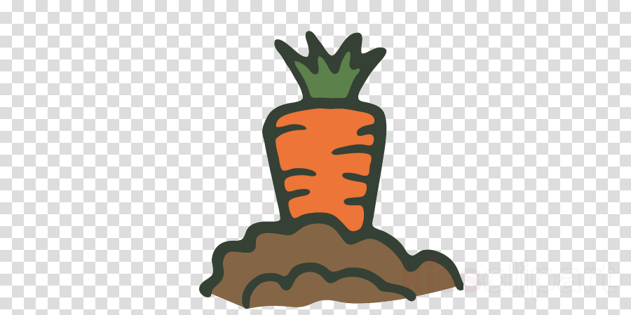 Carrot Garden Clipart Community Gardening Clip Art - Drawing Carrot In The Ground (900x450), Png Download