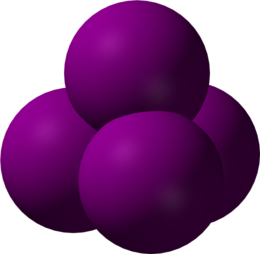 Carbon Tetraiodide 3d Vdw - Balloon (1100x1078), Png Download