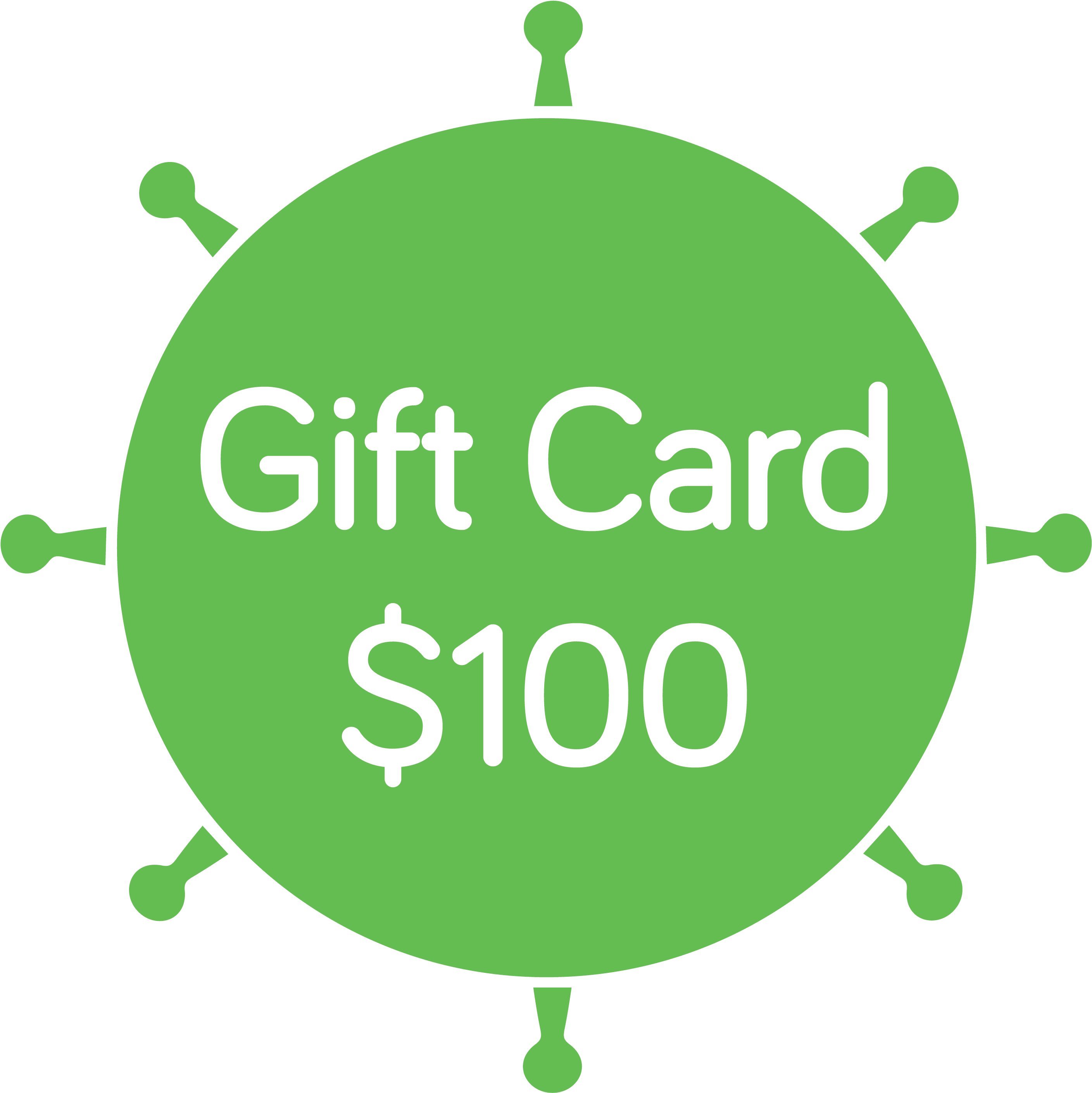 Gift Card - $100 - Ship (2996x2923), Png Download