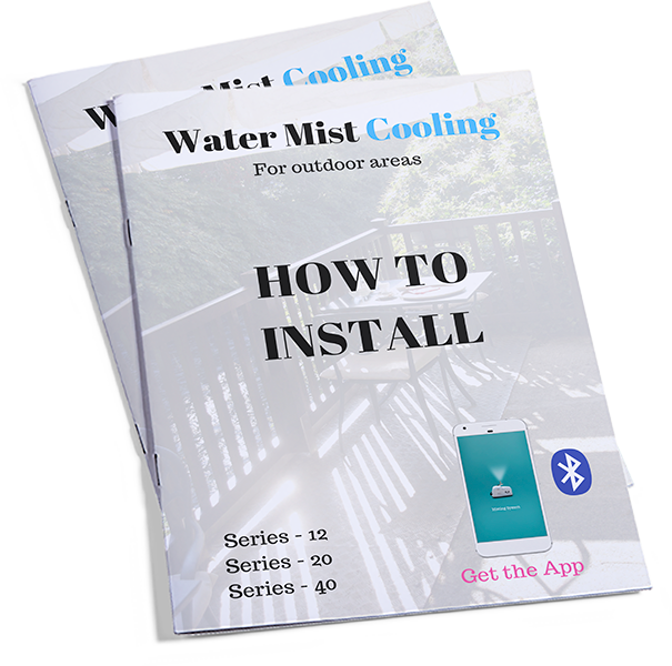 Outdoor Misting Installation Guide (605x600), Png Download