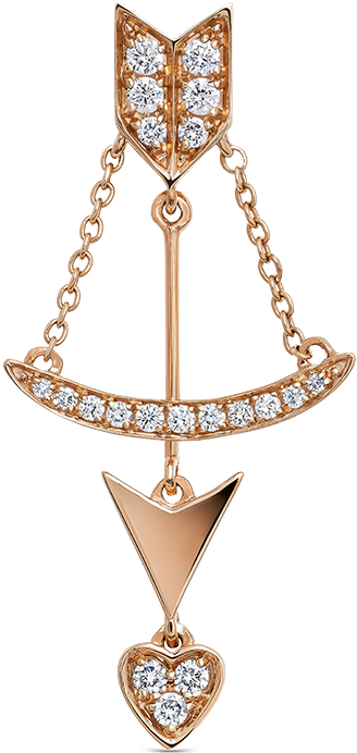 Romeo And Juliet Earrings, Pe17116-ordbdm V - Pendant (1200x1200), Png Download