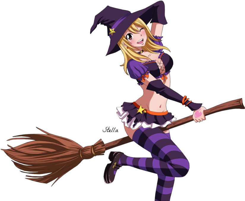 Lucy Heartfilia Halloween Render By Stella1994x - Fairy Tail Lucy Halloween (1024x706), Png Download