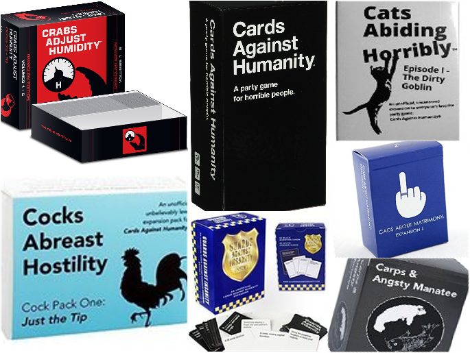 Building The Cards Against Humanity Game Mega Deck - Cards Against Humanity Expansion Cocks Abreast Hostility (750x580), Png Download