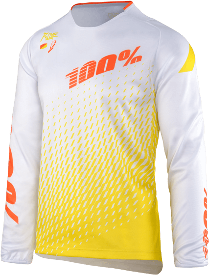 41100 000 Supra F - 100 Percent Mtb Cyklodres S Dlouhým Rukávem R-core (500x620), Png Download