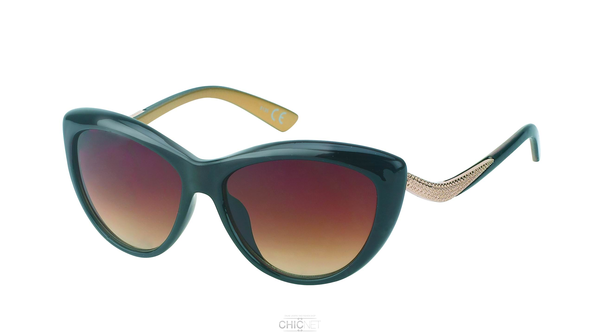 Sonnenbrille Damen Vintage Getönt 400uv Cat Eye Stil (600x333), Png Download