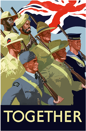 Click And Drag To Re-position The Image, If Desired - British Ww2 Propaganda Together (583x700), Png Download