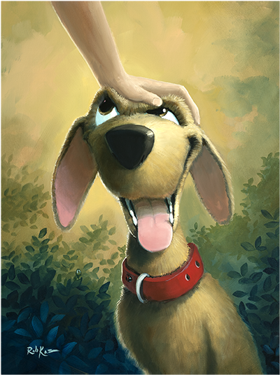 Load Image Into Gallery Viewer, Good Dog By Rob Kaz (612x792), Png Download