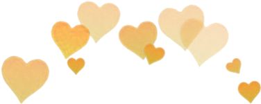 On We Heart It - Heart On Head Png (500x317), Png Download