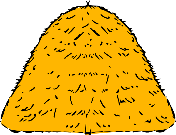 Animated Transparent Clipart Hay Bale - Hay Stack Clip Art (600x459), Png Download