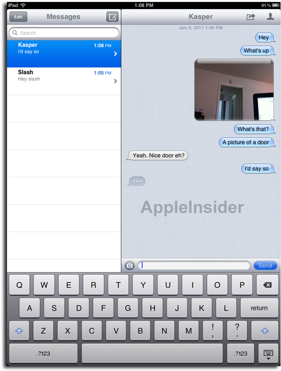 Imessage - Ram Locking Holder For Apple Ipad (600x781), Png Download