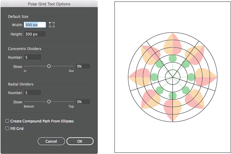 Polar Grid - Circle (801x536), Png Download