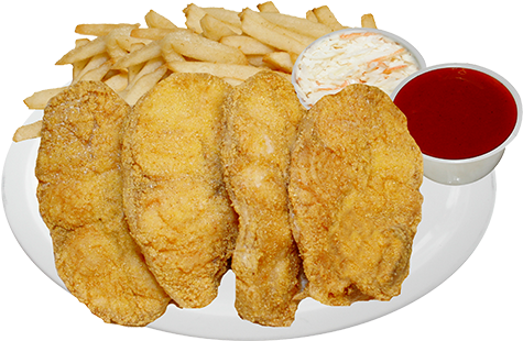 Jj Fish - Fried Fish Dinner Png (500x500), Png Download