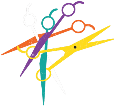 The Hair Lady Logo Shears - Beauty Salon (400x400), Png Download