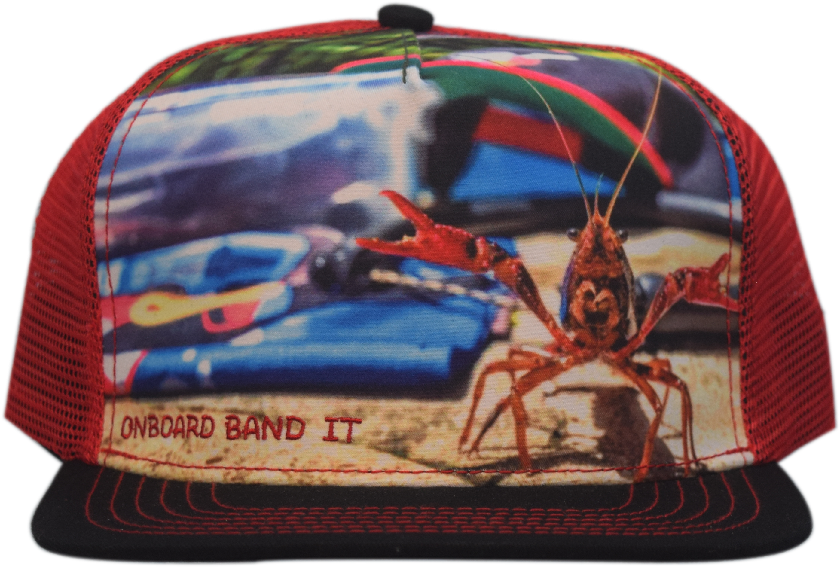 Crazy Crayfish Snapback - Baseball Cap (2862x1974), Png Download