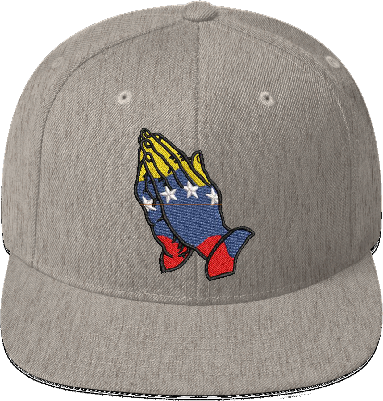 Venezuela Heather Snapback - Brindle Pied Frenchie Puppy Wool Blend Snapback (1500x1500), Png Download