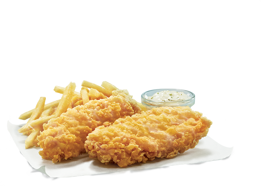 Fish & Fries - Fish And Chips (839x598), Png Download