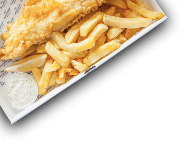 Discover Award-winning Fish & Chips In Nottingham - The Cods Scallops (612x477), Png Download