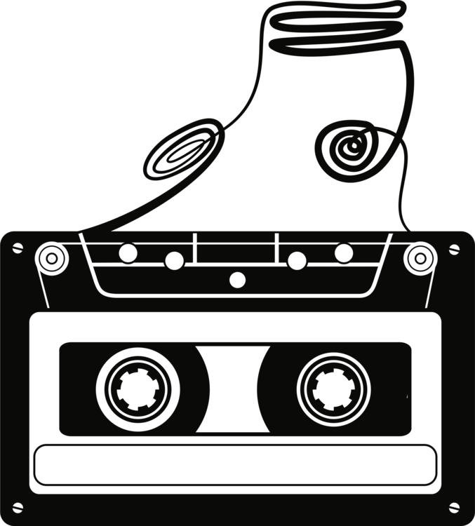 Compact Cassette Magnetic Tape Tape Recorder Cassette - Cassette Tape Clipart Png (677x750), Png Download