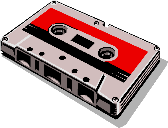 Cassette Tape Royalty Free Vector Clip Art Illustration - Cassette Tape Png (480x370), Png Download