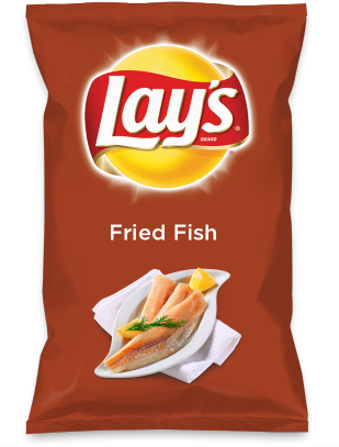 Wouldn't Fried Fish Be Yummy As A Chip Lay's Do Us - Lay's Sour Cream & Onion Flavored Potato Chips (308x423), Png Download