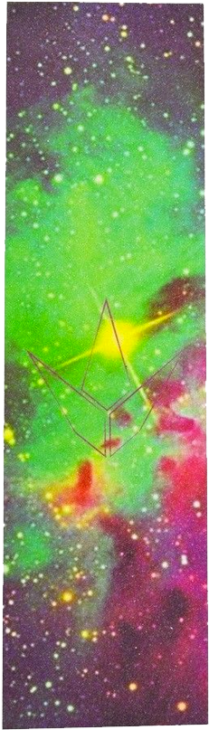 Envy Galaxy D Scooter Grip Tape Clipart Freeuse Download - Blunt Envy Griptape - Galaxy Green (500x840), Png Download