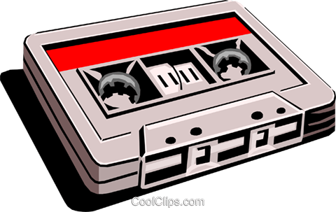 Cassette Tape Royalty Free Vector Clip Art Illustration - Illustration (480x303), Png Download