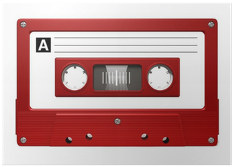 Art Print: Pixels' Red Audio Cassette Tape, 61x41cm. (400x400), Png Download