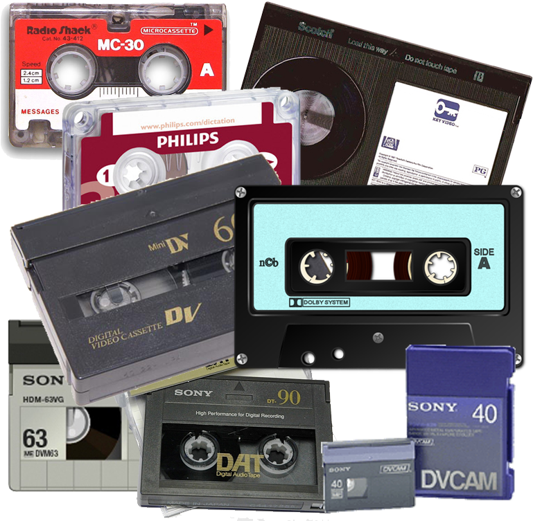 Various Analog Tapes - Mini Dv (768x768), Png Download
