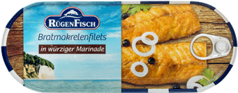 Fried Mackerel Fillets - Rügenfisch Fischer Frühstück Makrelenfilets, 200 G (350x350), Png Download